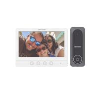 Kit videointerfon analogic, ecran 7', conectare 4 fire pentru 1 familie, IR - HIKVISION DS-KIS212