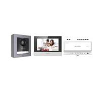 Kit interphone vidéo numérique 2 fils - Écran tactile 7" - Connecté - DS-KIS702EY - HikVision
