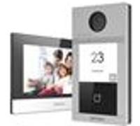 Hikvision Interphone vidéo IP DS-KIS604-S 7 pouces – Alimentation filaire, lecteur de badge – Kit
