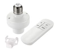 Kit interrupteur sans fil - AIMOONSA - RF E27 - Télécommande traversant murs - Minuterie 30/60 min - Sans câblage