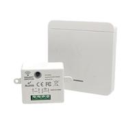 Kit Interrupteur Sans Fil avec Émetteur et Contrôleur Récepteur 10A 220V 433Mhz Interrupteur D'éclairage Sans Fil pour Salon Chambre Cuisine pour Lampe Jusqu'à 1500W Télécommandé Portée de 50-200 M
