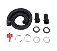 Kit inverseur de pluie SustVita pour relier des barils avec un tuyau de 39,4 pouces et un ouvre-trou, un système de collecte d'eau de pluie pour une irrigation efficace du jardin (avec ouvre-trou)