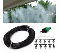 Kit Irrigation Goutte à Goutte TEMPSA - Tuyau 10M avec 10 Buse - Plastique - Noir