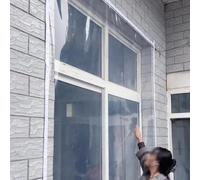 Kit Isolant pour fenêtre,Transparent Film de Survitrage Thermo,Protection contre le froid Autocollant et réutilisable Kit D'Isolation de Fenêtre pour l'Hiver