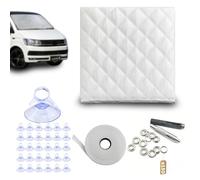 Kit Isolant Thermique VW T5/T6-3,5x1,48m-Isolant Thermique pour Van Isolation,Occultation,Protection Solaire pour Vitres Cabine,Rouleau Isolant Thermique Camping Car Housse de Fenêtre Universelle DIY