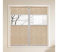 Kit Isolation Thermique Fenetre, Isolant Fenetre Anti Froid Rideaux, Rideau Occultant Thermique sans Perçage pour Chambre Salon, Réutilisable Rideaux Courts(Beige A,W 120 x H 130 cm)