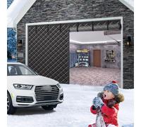 Kit Isolation Thermique SpéCial Porte De Garage, Isolant Anti Froid Et Chaleur, Protection Contre Le Froid, Pour Terrasse Interieur De Garage, Noir 274x244 Cm(Noir,244x244 cm)