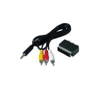 Kit Jack RCA/Péritel Adaptateur pour Technisat Récepteur (Compatible avec Les DigiPal T2 HD et DigiPal T2 DVR, Digit S