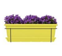 Kit Jardiniere Avec Support En Métal Et Plateau - Garden Id Relax - Lime 50 Cm - Recy t 100% Recyclable - Volume Pour Plantes Vert vibrant G