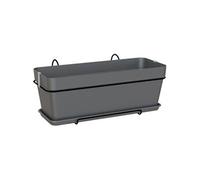 Artevasi - Kit Jardiniere Capri 50cm V2 Anthracite 50.2 X 28.5 X H20.7 Cm - 1.54l