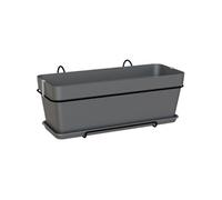 Artevasi Kit jardinière CAPRI 50 cm anthracite 50,2 x 28,5 x h20,7 cm 1,54 L