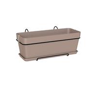 Artevasi Kit jardinière Capri 50 cm V2 taupe – 50,2×28,5×H20,7 cm – 1,54 l