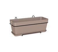 - Kit Jardiniere capri 50cm v2 taupe 50,2 x 28,5 x h20,7 cm - 1,54l