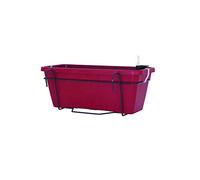 KIT JARDINIÈRE VENEZIA L 60CM AUTO-ARROSAGE ROUGE FONCÉ