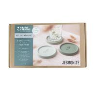 Graine créative Kit DIY Moulage de 3 sous-verres en Jesmonite