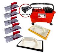 Kit Joint Carrelage Complet - Clean Pro+ 24L | 2 Taloches | 5 Peignes à Colle | Shaffer P.