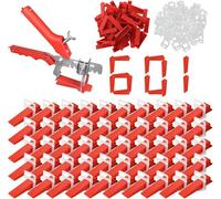 Kit Joint Carrelage - Croisillon Autonivelant 3mm - Cale Carrelage - 601Pcs, avec Pince - Pour Carrelage Sol Carreaux de mur