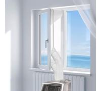 Kit Joint De Fenêtre Climatisation Mobile, 400cm Kit Calfeutrage Climatiseur, KitFenetre Climatiseur Mobile Avec Double Fermeture Éclair, Joint De FenêtreAdapté AuxClimatiseurs Portables