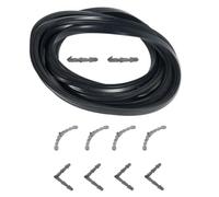 Kit Joint de Porte de Four Universel - Joint Silicone 3 Côtés avec Crochets de Fixation - Résistant à la Chaleur - Compatible avec la plupart des Fours Electriques