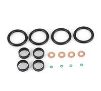 Kit Joints Injecteurs, jeu de joints d'injecteur de carburant Rondelle de remplacement du joint torique 198196 Rondelle d'injecteur de carburant Remplacement pour Nemo Xsara C1 C2