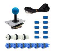 Kit Joysticks et boutons Arcade 1 Joueur Boutons Américains Joystick PCB Tige Noire Boule Câble Gpio Jeux Vidéo Retro Gaming