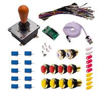 Kit Joysticks et boutons Arcade 1 Joueur Lumineux Boutons Dorés Joystick Coréen Carte XinMoTek Jeux Vidéo Retro Gaming