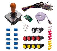 Kit Joysticks et boutons Arcade 1 Joueur Lumineux Boutons Noirs 2 Joystick Coréen Carte XinMoTek Jeux Vidéo Retro Gaming