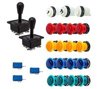Kit Joysticks et boutons Arcade 2 Joueurs Boutons Génériques Joysticks Américain Nu Jeux Vidéo Retro Gaming
