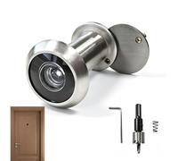 Kit judas de porte en Alliage de zinc avec foret de 16 mm, lentille optique haute résolution 200°, adapté aux portes d’entrée de 35 à 5.3 mm avec diamètre de perçage de 16 mm, pour maison, bureau, hô