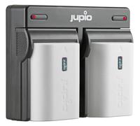 Kit Jupio : 2 batteries LP-E6NH ULTRA 2600mAh + chargeur double USB pour Canon