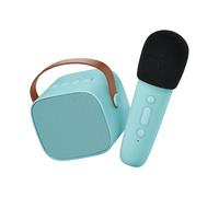 Lalarma Karaoke Bluetooth Speaker With Wireless Microphone Bleu Enfants