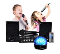 Kit karaoké - PARTY LIGHT & SOUND - PARTY-KA100 - Bluetooth - USB/SD - Jeu de lumière RGB