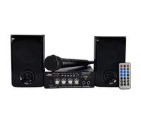 Kit Karaoké Party Sound & Light PARTY-KA100, 2x50W, USB SD et Bluetooth, Micro
