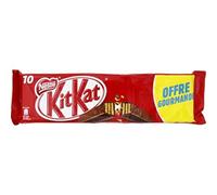 Kit Kat Gaufrette croustillantes enrobées de chocolat au lait, offre gourmande - Le paquet de 10, 415g