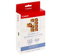 Kit KC-18IL pour Selphy CP - 18 Feuilles de 8 Autocollants Format Carte de Crédit