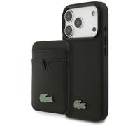 Kit Lacoste Petit Pique MagSafe pour iPhone 17 Pro, noir