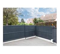 Kit lamelles brise-vue - NATURE - Pour panneau de clôture rigide - Occultant 4/5 - 1,225 x 2,50 m - Anthracite