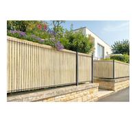 Kit lamelles occultantes PVC 10m CINTO H.120cm beige - avec clips et profil de finition