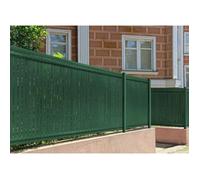 CASANOOV - Kit de lamelles occultantes PVC rigide CINTO L.10m x H.120cm - Vert RAL6005 - 190 clips inclus - Brise-vue résistant pour clôture rigide - Pose rapide et protection anti-UV