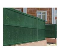 Kit lamelles occultantes PVC 4m CINTO H.170cm Vert - avec clips et profil de finition