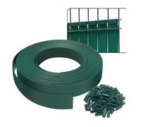 Kit lamelles occultantes PVC - Tressé vertical - 75 m - 4 7 cm - 150 clips