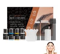 Kit Lamination Sourcils,Brow Lift Kit Sourcil à Faire Chez Soi,Kit Brow Lift Sourcils Pour des Sourcils Plus Denses et Épais, Facile à Utiliser, Adapté aux Débutants et Professionnels