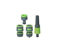 Kit lance d'arrosage + 2 raccords 15mm + nez