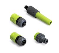 Kit Lance et raccords d'arrosage 4 raccords 1/2" reglables pour tuyau d'arrosage Jardin irrigation KINZO