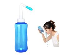 Kit Lavage de Nez Sinus Rinse Kit Kit de Rinçage des SinusLavage Nez Irrigation Nasale Pot Douche Nasale 500ml Kit Lavage de Nez Douche Nasale Irrigation Nasale Sinus Rinse Lavage (Bleu*1)