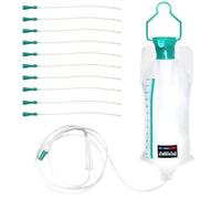 Kit Lavement Intestinal Lavement Colon et Intestins 1200 Ml Enema | Avec 10 Tube Rectal,RéUtilisable, Durable, HygiéNique Et Adapté Aux Personnes Souffrant De Constipation Et D'Halitose