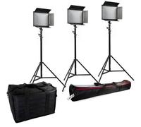 Kit LED BRESSER SH-1200 (3 Lampes LED et 3 Pieds d'Éclairage)