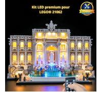 Kit LED - Installation facile pour LEGO Fontaine de Trévi 21062 - Télécommande incluse