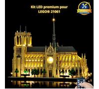 Kit LED - Installation facile pour LEGO® Notre-Dame de Paris 21061 - Télécommande incluse
