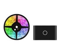 Kit LED Intelligent pour TV avec Contrôle Vocal WiFi et 2 Modules Latéraux, Noir